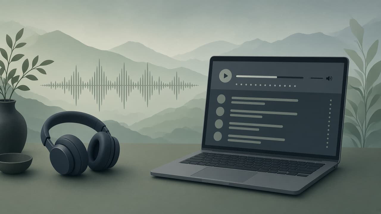 Audio workspace for transcription and then translation